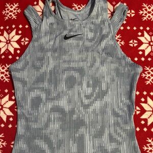 Nike Women's Textured Blue Tank Top